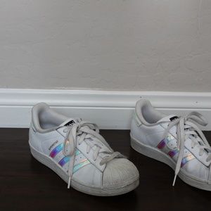 adidas superstar holographic stripes